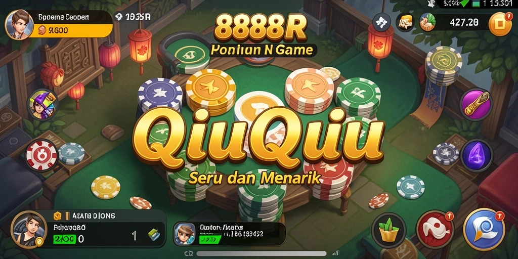 Screenshot 888R memperlihatkan gameplay mendebarkan QiuQiu.