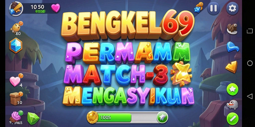 Tampilan menarik dari gameplay BENGKEL69 yang penuh warna dan seru.