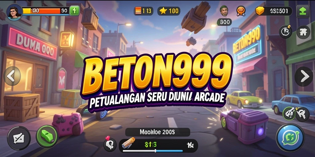 Tampilan gameplay seru dan penuh warna dari BETON999.
