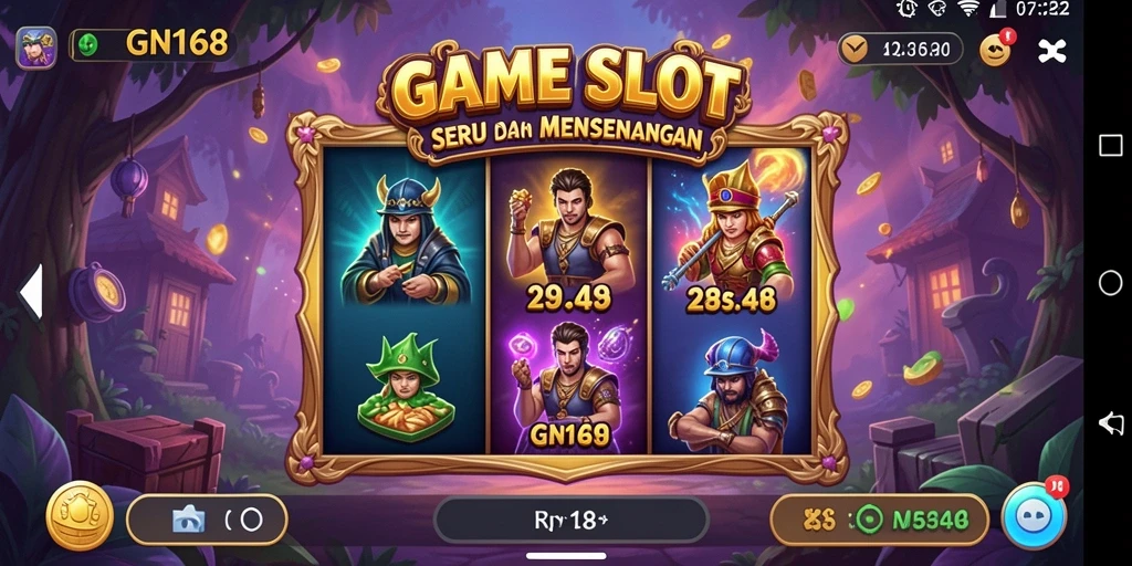 Screenshot gameplay GN168 menampilkan keseruan permainan Slot.