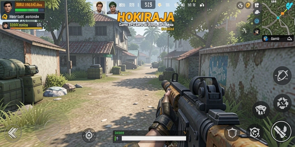 Tampilan gameplay HOKIRAJA yang mendebarkan dan seru.