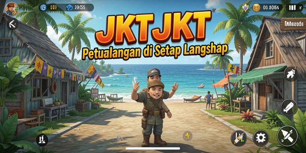 Tampilan gameplay seru JKTJKT dengan petualangan mendebarkan.