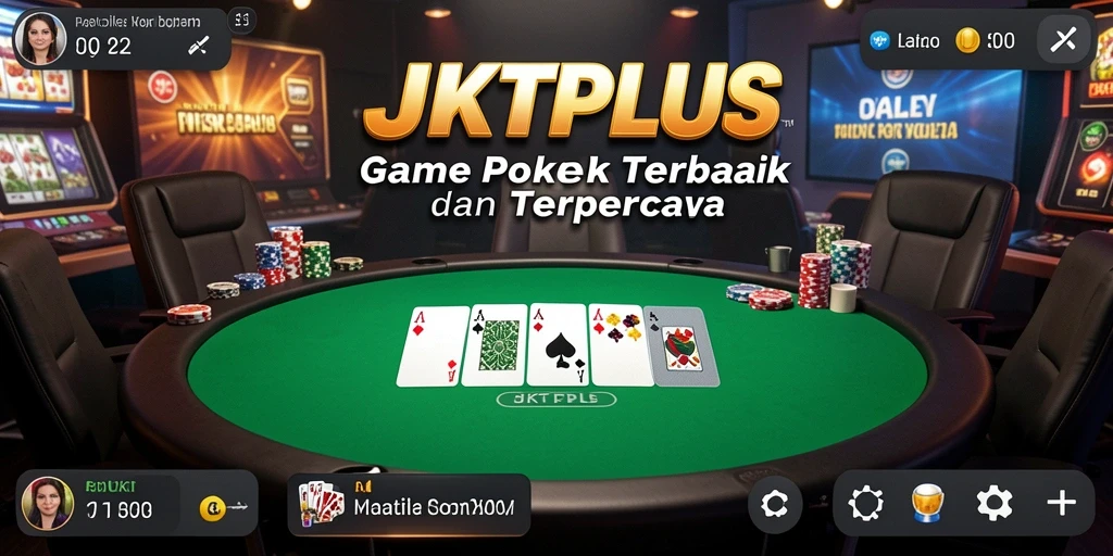 Tampilan gameplay seru dengan pemain poker di JKTPLUS.