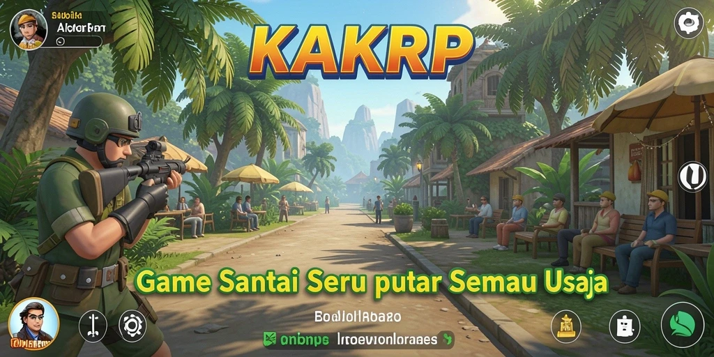 Tampilan gameplay KAKRP yang ceria dan menyenangkan.