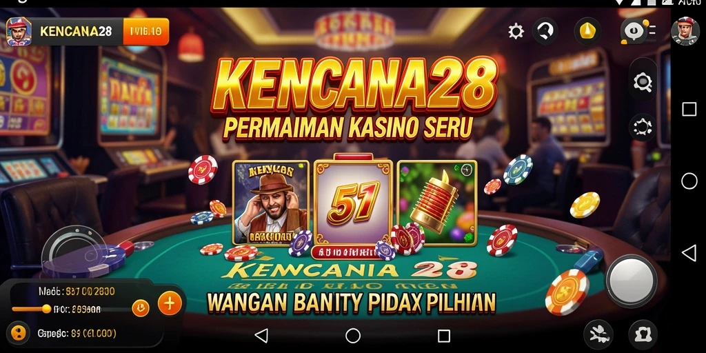 Tampilan gameplay menarik dari KENCANA28 dengan grafis kasino yang memukau.