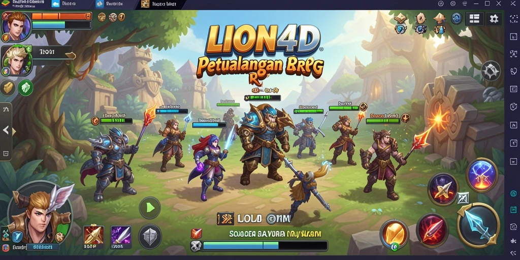 Gameplay seru LION4D dengan karakter petualang di dunia fantasi.
