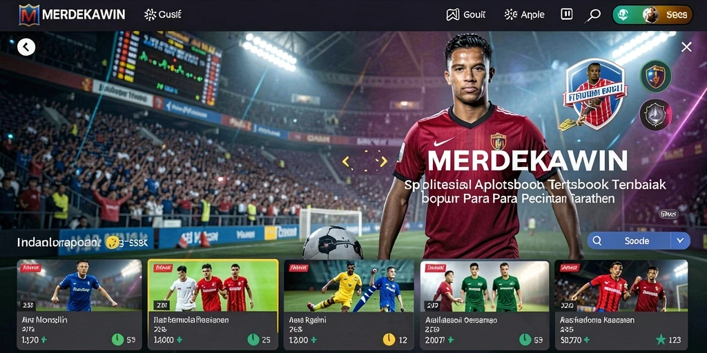 Screenshot gameplay Sportsbook MERDEKAWIN dengan tampilan menarik.