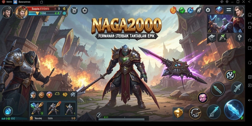 Screenshot NAGA2000 menampilkan aksi strategi yang mendebarkan.