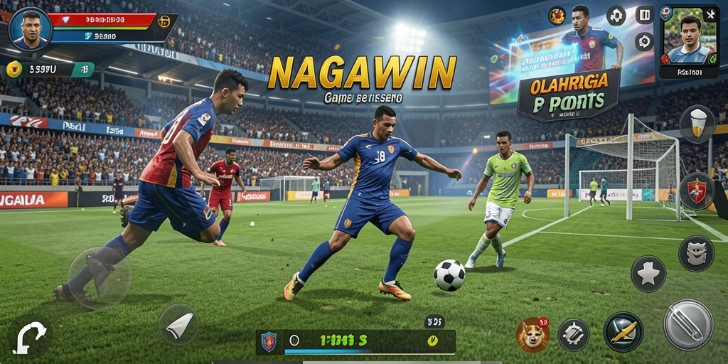 Tampilan gameplay NAGAWIN yang menegangkan dan penuh aksi.