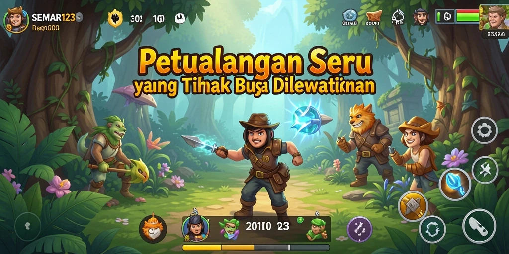 Tampilan gameplay SEMAR123 yang mendebarkan dan penuh petualangan.