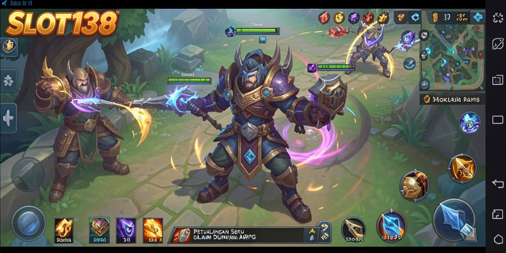 Screenshot menunjukkan gameplay menegangkan dari SLOT138.
