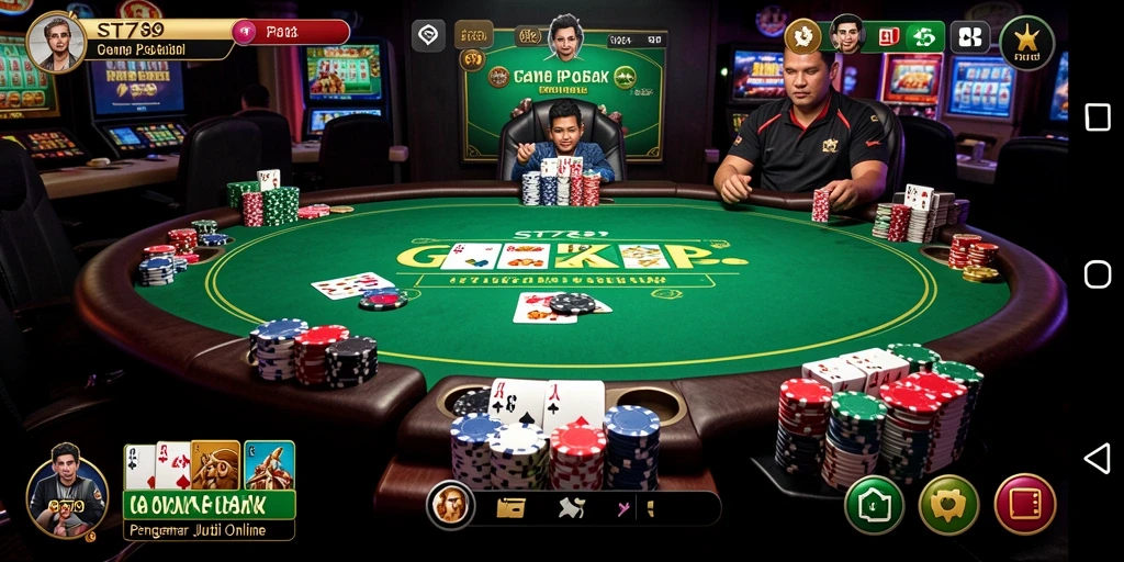 Tampilan menarik dengan gameplay Poker seru di ST789.