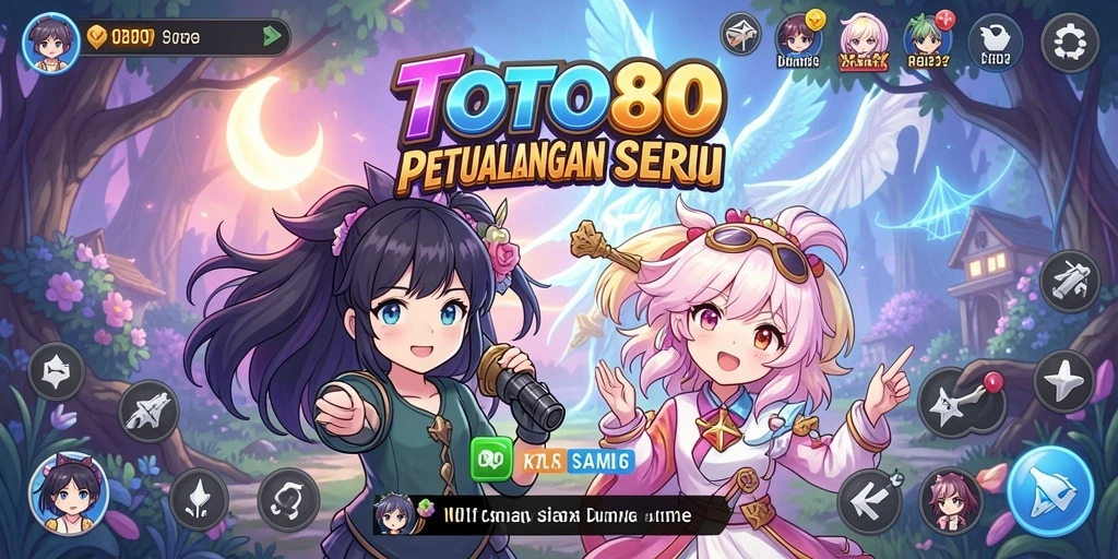 Screenshot gameplay TOTO80 yang menunjukkan aksi karakter Anime.