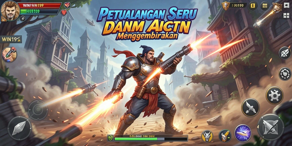 Tampilan gameplay WIN199 dengan aksi seru dan karakter yang menarik.