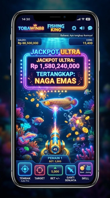 Screenshot antarmuka utama aplikasi tobowin88 yang menarik.